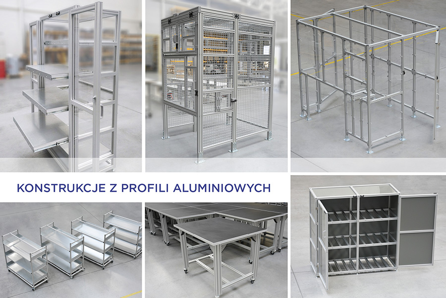 konstrukcje z profili aluminiowych
