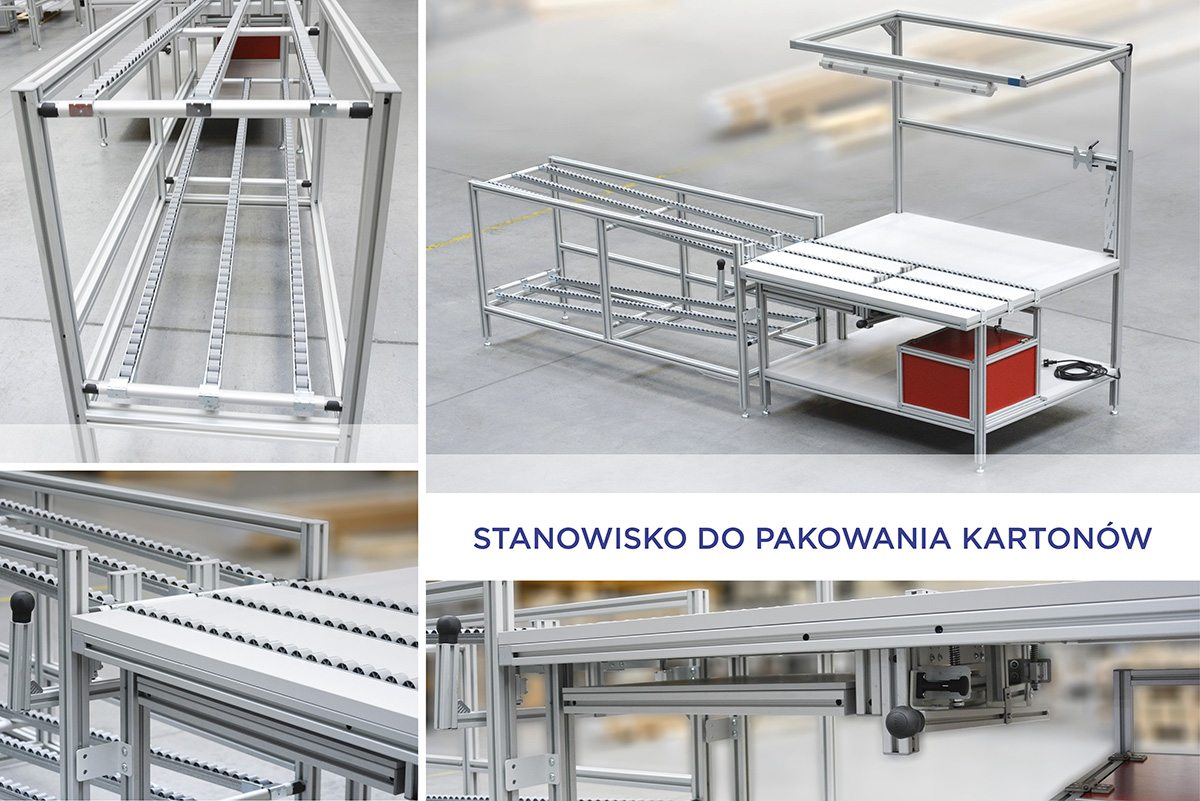 Stanowisko do pakowania kartonów