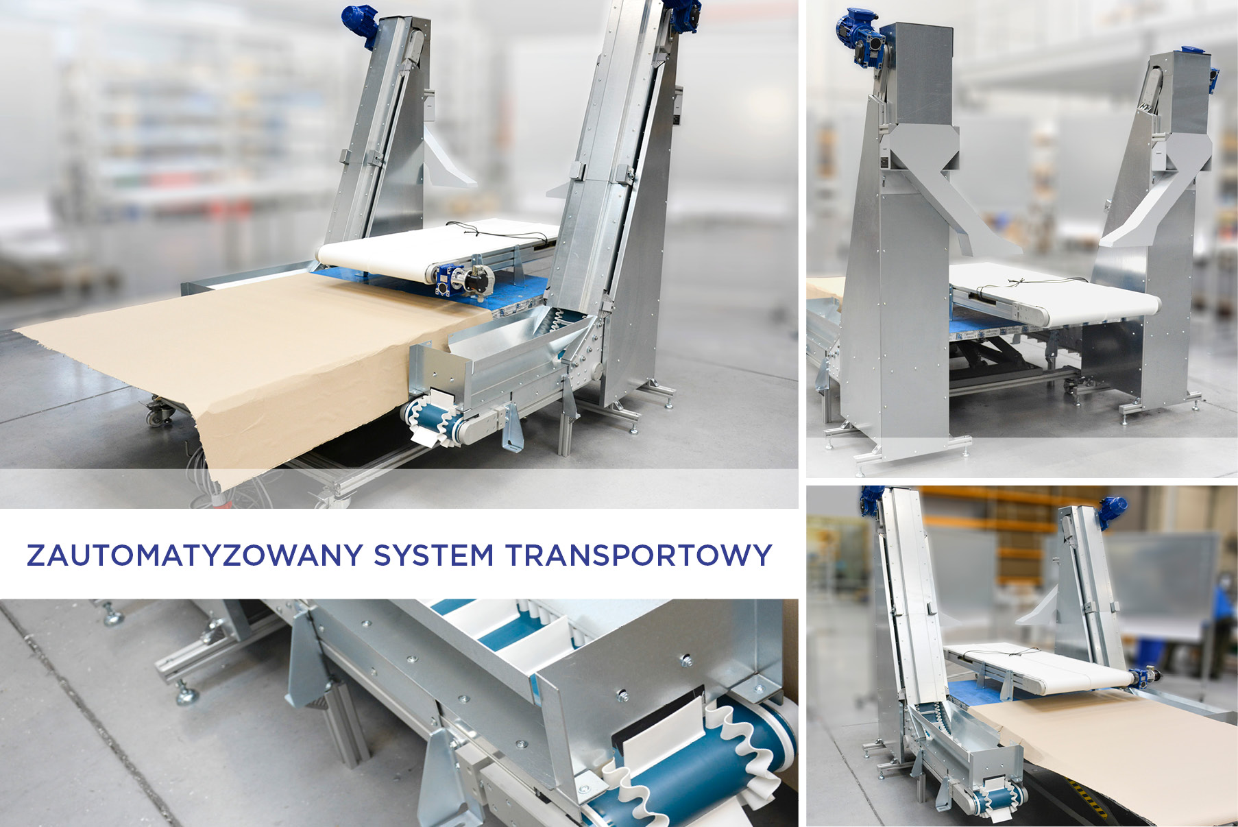 Zautomatyzowany system transportowy podawania detali